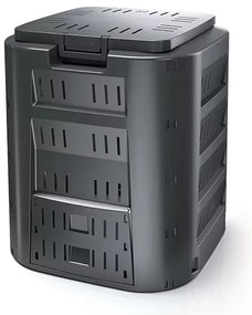 Kompostér, 320 l, čierna