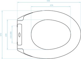 Kuchinox Standard, WC sedadlo 448x373 mm, duroplast, pomalé zatváranie, biela, LAV-ADA_601E