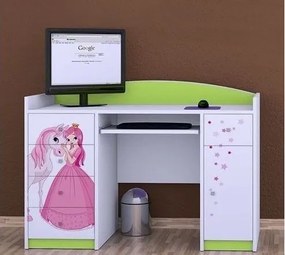Detský písací stôl PRINCEZNA A KONÍK - TYP 1