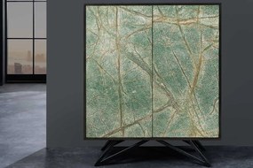 Dizajnová vysoká komoda Quillon 120 cm prírodný kameň
