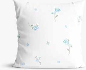 Goldea bavlnená obliečka na vankúš - nezábudky 45 x 45 cm