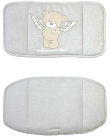 Sivá vložka do jedálenskej stoličky Heartbreakerbär – Roba