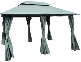 Záhradný pavilón 3x4x2,75 m grafitová