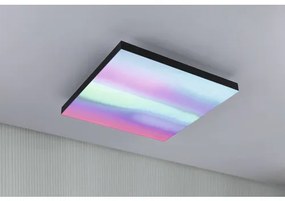 LED panel Paulmann 79915 Loria Rainbow RGBW 24W 1690lm 45x45cm čierny s diaľkovým ovládaním
