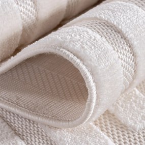 Ayyildiz, Kusový koberec Doha 1653 Cream, 120x170, biela, chodba / predsieň