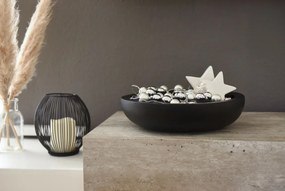 Okrasná miska PLANA, sklolaminát, 9xØ34 cm, antracit