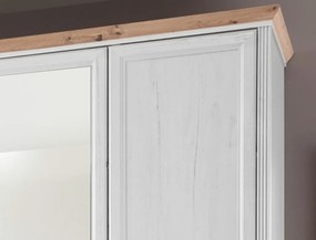 Šatníková skriňa Jasmin, 264 cm, borovica, dub anderson