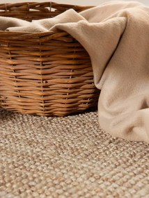 Koberec Hanse Home Bouclé Jaipur naturálny / zlatý kruh