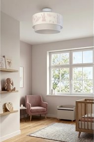Brilagi-LED Detský prisadený luster BOBO 1xE27/60W/230V pr. 40 cm krémová/šedá/kráľovská
