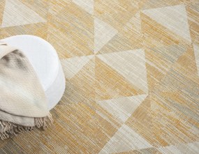 My Flair, Kusový koberec Whisper gelb – na von aj na doma, 100x160, žltá, chodba / predsieň