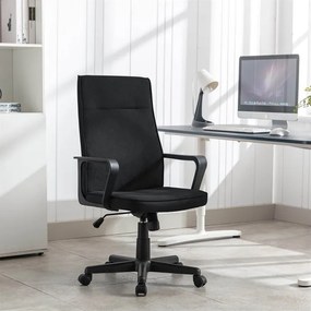 Autronic BONTEC Kancelárska stolička, hojdací mechanizmus, čierna látka, KA-L607 BK2 Farba: Čierna