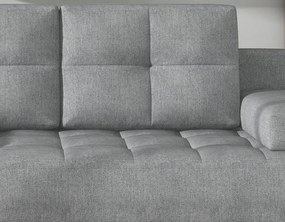 Rozkladacia pohovka Oslo, svetlo šedá látka