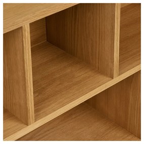 Knižnica v dekore duba v prírodnej farbe 30x104,5x112 cm Oshawa – House Nordic