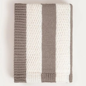 Deka RUDENS pruhovaná hnedá / krémová 752421