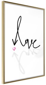 Artgeist Plagát - This is Love [Poster] Veľkosť: 30x45, Verzia: Zlatý rám