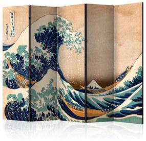 Paraván - Hokusai: Veľká vlna v Kanagawe (reprodukcia) II 225x172