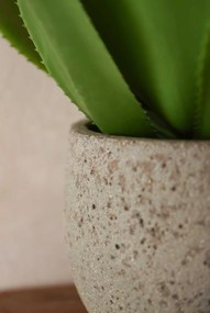 Okrúhly kvetináč RAFIOT, vláknocement, 25x21 cm, sivý