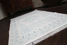 Kusový koberec AKRYLOVÝ MIRADA 5409 modrý (Mavi) Fringe