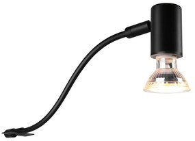 Matne čierne nástenné svietidlo (dĺžka 34 cm) Giada - Trio