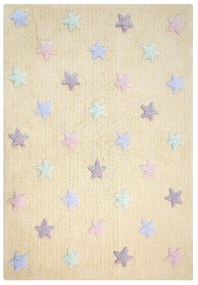 Lorena Canals koberce Ručne tkaný kusový koberec Tricolor Stars Vanilla - 120x160 cm