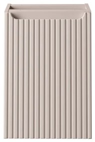 Závěsná skříňka pod umyvadlo Nova Cashmere s deskou a košem na prádlo 120 cm kašmírová/dub casella