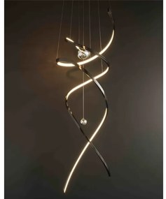 MAXLIGHT P0500D -LED S. luster na lanku RITZ LED/100W/230V pr. 60 cm CRI 90 čierna