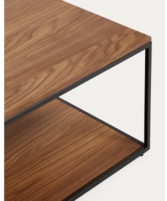 Konferenčný stolík v tmavoprírodnej farbe s doskou v dekore orechového dreva 60x110 cm Yoana – Kave Home