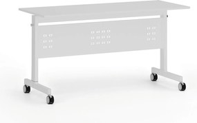 Mobilný stôl PRIMO MOBI, 140x60 cm, biela podnož, biela