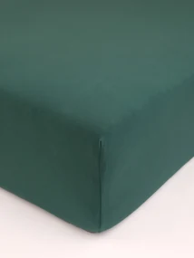 Jersey plachta s elastanom Deluxe 200 × 200 cm – tmavo zelená