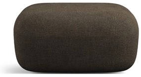 Hnedá podnožka z textílie bouclé Jenny – Micadoni Home