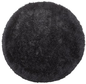 Okrúhly koberec ⌀ 140 cm čierny CIDE Beliani