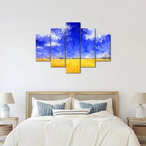 Obraz - Olejomaľba, Zlaté pole (150x105 cm)