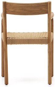 Jedálenská stolička z dubového dreva v prírodnej farbe Yalia – Kave Home