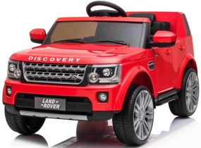 RAMIZ ELEKTRICKÉ AUTÍČKO -LAND ROVER DISCOVERY - NELAKOVANÉ ČERVENÉ  - 2x25W MOTOR - 12V/7Ah,BATÉRIA - 2022