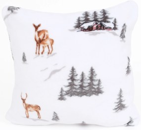 Obliečka na vankúš mikroplyš Exclusive 40 × 40 cm - Zimný les