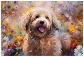 Obraz - Šťastný pes II. (90x60 cm)