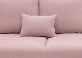 Rohová sedacia súprava Yoko, ružová látka