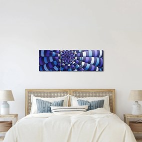 Obraz štruktúry lietajúceho balóna (s hodinami) (90x30 cm)