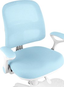 Detská rastúca stolička Neoseat JUNI 020 — látka, prateľný poťah, modrá