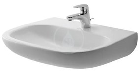 DURAVIT D-Code umývadlo Med 550x430 mm, s 1 otvorom na batériu, biela, 23115500002