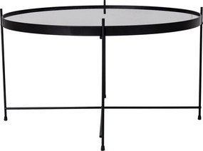 Dizajnový konferenčný stolík Tatum 70 cm čierny