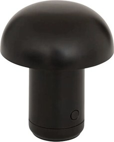 LED stolná lampa FUNGHI 11,2 cm, čierna