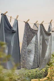 Ib Laursen Bavlnená utierka Sofus Plain Blue 50 × 70 cm