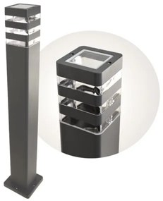 Vonkajšia lampa SANTA 1xE27/60W/230V IP54 79,5 cm antracit