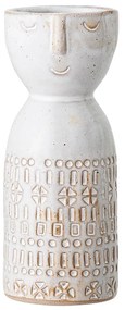Biela váza z kameniny Bloomingville Geometric