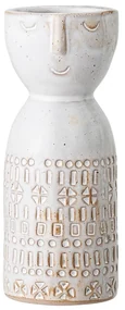Biela váza z kameniny Bloomingville Geometric