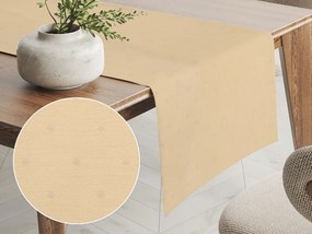 Biante Dekoračný behúň na stôl BM-001 Nopky na svetlo žltom 35x180 cm