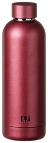 RAW TO GO - thermo bottles indian red in steel