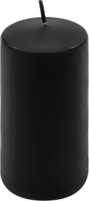 Čierna parafínová sviečka 10 cm, 20 h horenia, sada 8 ks