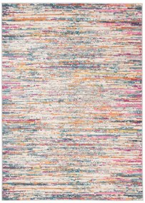 Kusový koberec AZUR static - šedý/ružový/modrý